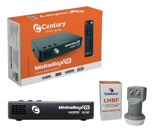 Receptor Midiabox B3 Hd Conversor Digital Century Midia Box 