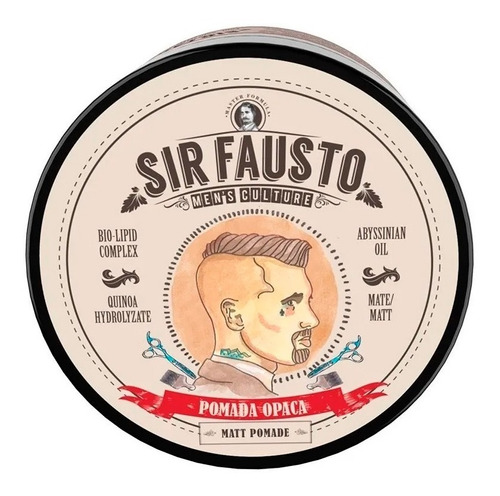 Cera Pomada Opaca Mate Sir Fausto X 50 Ml Barber