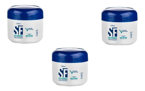 3 Desodorante Creme Sf Sem Fragrância 55g