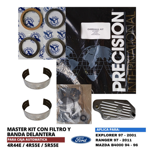 Master Kit Filtro Banda 5r55e / 4r55e Ford Explorer / Ranger Foto 2