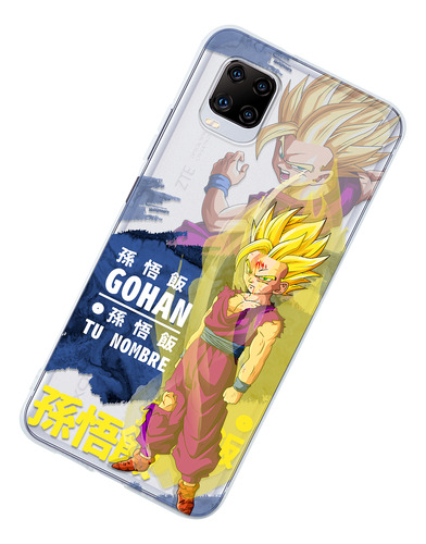 Funda Para Zte Dragon Ball Z Gohan Ssj2 Con Tu Personalizado