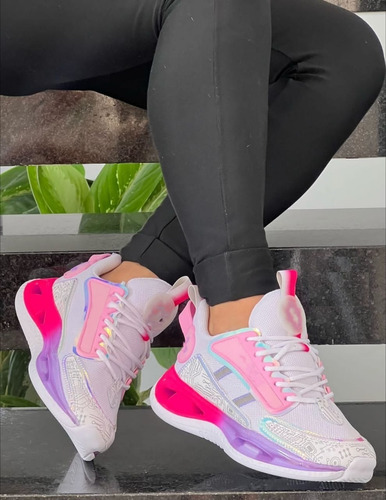 Zapatos Tenis  Botas Deport Snekear Cristal Sports Para Dama