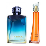 Set Perfumes Magnat Imperium Hombre + Fiori Mujer Esika