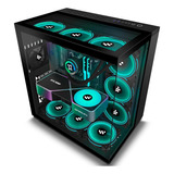 Kediers Pc Case 7 Pwm Cases Fans,argb Mid Tower Atx Gaming C