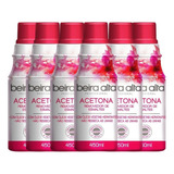 Kit Removedores De Esmaltes Acetona Beira Alta 450ml C/6