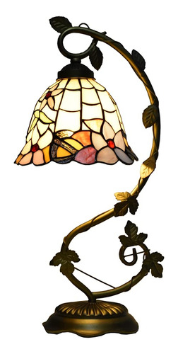 Tiffany Style Lámparas Wisteria Floral Pequeña Mesa Lámp.