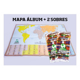 Luminias Mapa Album + 2 Sobres Países Del Mundo - Juego