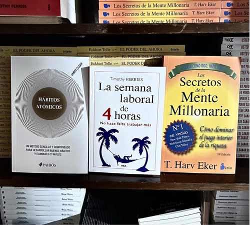 Libros X3 Habitos Atomicos + Semana Laboral 4 Hs + Secretos