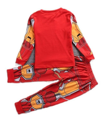 Pijama Niños Y Niñas Anime Marvel Avengers Polera Y Pantalón