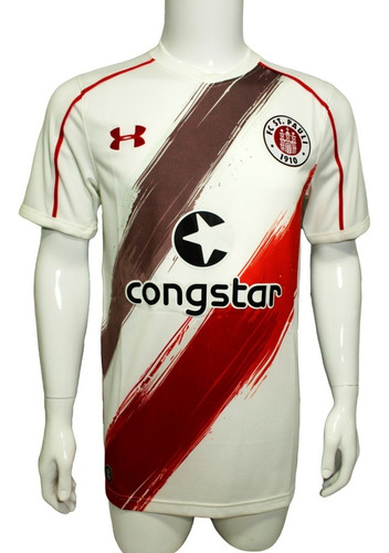 Camiseta St. Pauli 2016-17 Visita Blanco Nueva Original Ua