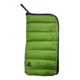 Funda De Cierre Blanda Para Psp Verde Playstation 