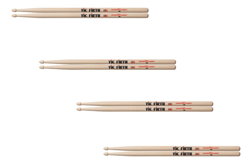 Baquetas De Madeira Vic Firth American Classic 5b Com Ponta De Madeira