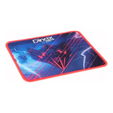 Mousepad Dinax Xtreme Series Gamer Azul Y Rojo 23x20cm Color Azul Marino Diseño Impreso Con Dibujo Y Detalles Bordeados En Borde Rojo