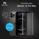 Lamina De Vidrio Frontal  Y Cámara  Para iPhone 12 Pro Max