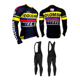 Uniforme Ciclismo Ruta/mtb Jersey Licra+badana Larga Gel 20d