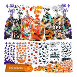 300 Bolsa Doces Transparente Aniversário Halloween Decoração