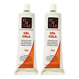  Super Promoção 2 Gel Cola 60g Para Fabricação De Mega Hair 