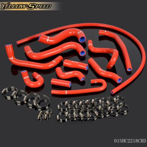 Red Silicone Radiator Hose Fit For Vw Golf Gti Mk2 1.8 8 Ccb