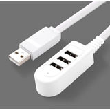 Splitter Alargador Hub Usb X3 Zapatilla Usb 2.4a 1.20 Cm