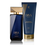 Kit Perfume Diva Nuit Colônia + Creme Hidratante Eudora