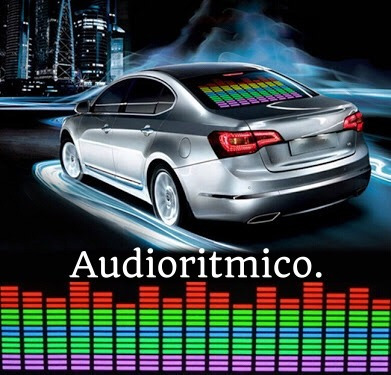 Sticker Ecualizador Led Audio Rítmico Auto Tuning 45x11cm