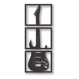 Cuadro Decorativo Guitarra Minimalista Mdf 3 Mm Oferta