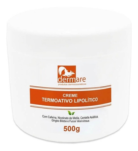 Creme Termoativo Lipolítico 500g - Dermare