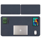 Mouse Pad Desk Grande Couro Ecológico  Dupla Face