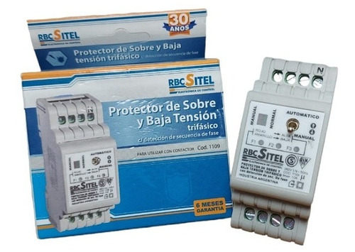 Protector De Tension Trifasico Automatico Manual Rbc