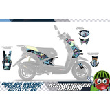 Stickers Calcomanias Bws Motard Terra Rabbit Coyote Motoneta