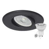 Spot Dicroica Pvc Embutir Redondo Led Móvil Techo Durlock 