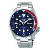 Reloj Seiko Original Automatico Sumergible Srpd53 Color De La Malla Acero Color Del Fondo Azul