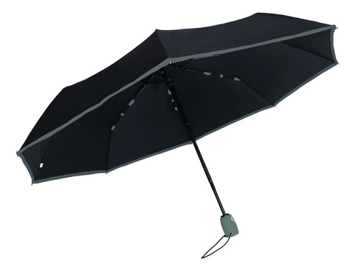 Paraguas Sombrilla P Lluvia Y Sol, Proteccion Uv Impermeable Color Gris Diseño De La Tela Lunares