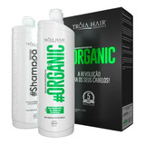 Tróia Hair Kit Escova Progressiva Organica Selagem 2x1litro