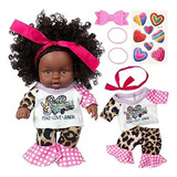 Unicorn Element Black Doll 8 Pulgadas Baby Girl Doll Y Juego