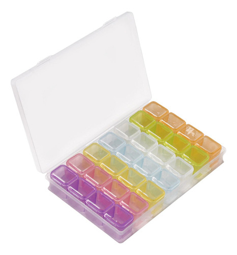 Caja De Almacenamiento Para Decoración De Uñas, Multicolor