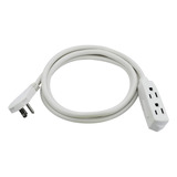 Clear Power Cp10046 - Cable De Extensin De Enchufe Plano De