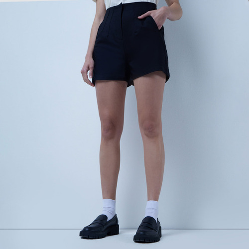 Short Mujer Ostu  Negro Poliéster 40190270-10