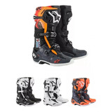 Jm Botas Alpinestars Tech 10 Motocross Enduro Negro Naranja