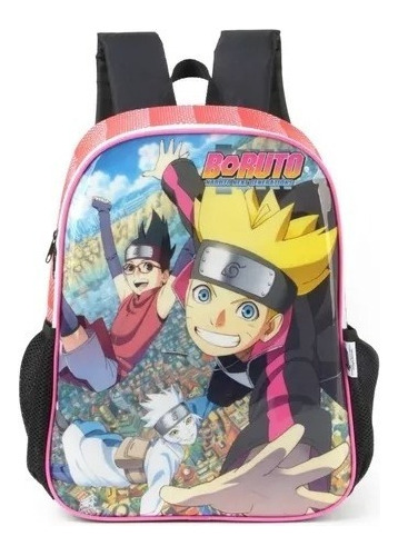 Mochila Infantil Naruto Boruto Original Costas Escolar 