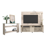 Conjunto Home Theater E Bancada Hans Calacata Off-white