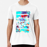 Remera Camiseta Arte Abstractosplashes Of Color Dots And Rec