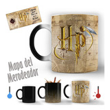 Taza Mágica Harry Potter Mapa Del Merodeador Personalizable