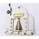 Porta Chave Casa Parede Madeira Mdf Aparecida Branco Home