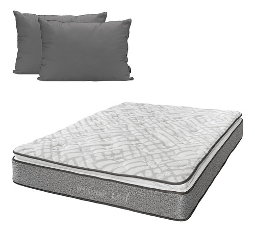 Colchon Queen Size Restonic Vail + Almohada 2 Pack