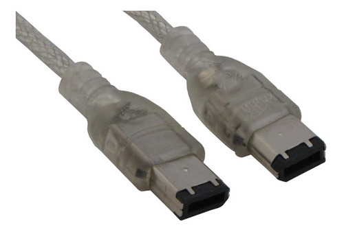 Cabo Firewire Ieee1394 6x6 1,80 Metros Cor Transparente