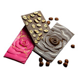 Kit 04 Formas Simples P/chocolate Tablete Rosa Bwb Cod:10389 Cor Branco