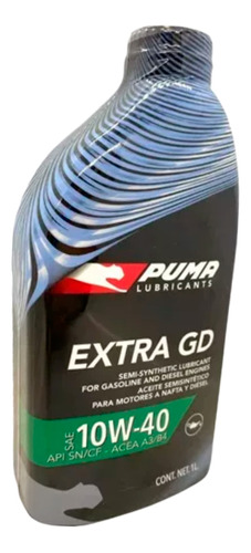 Aceite Motor Puma Extra Gd 10w-40 1 Litro