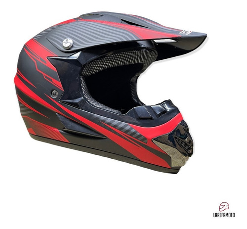 Casco Tipo Cross Cerrado Para Motociclista Certificado Dot