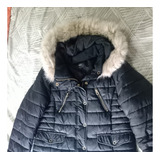 Campera Impermeable Negra Mujer Usada Talle L